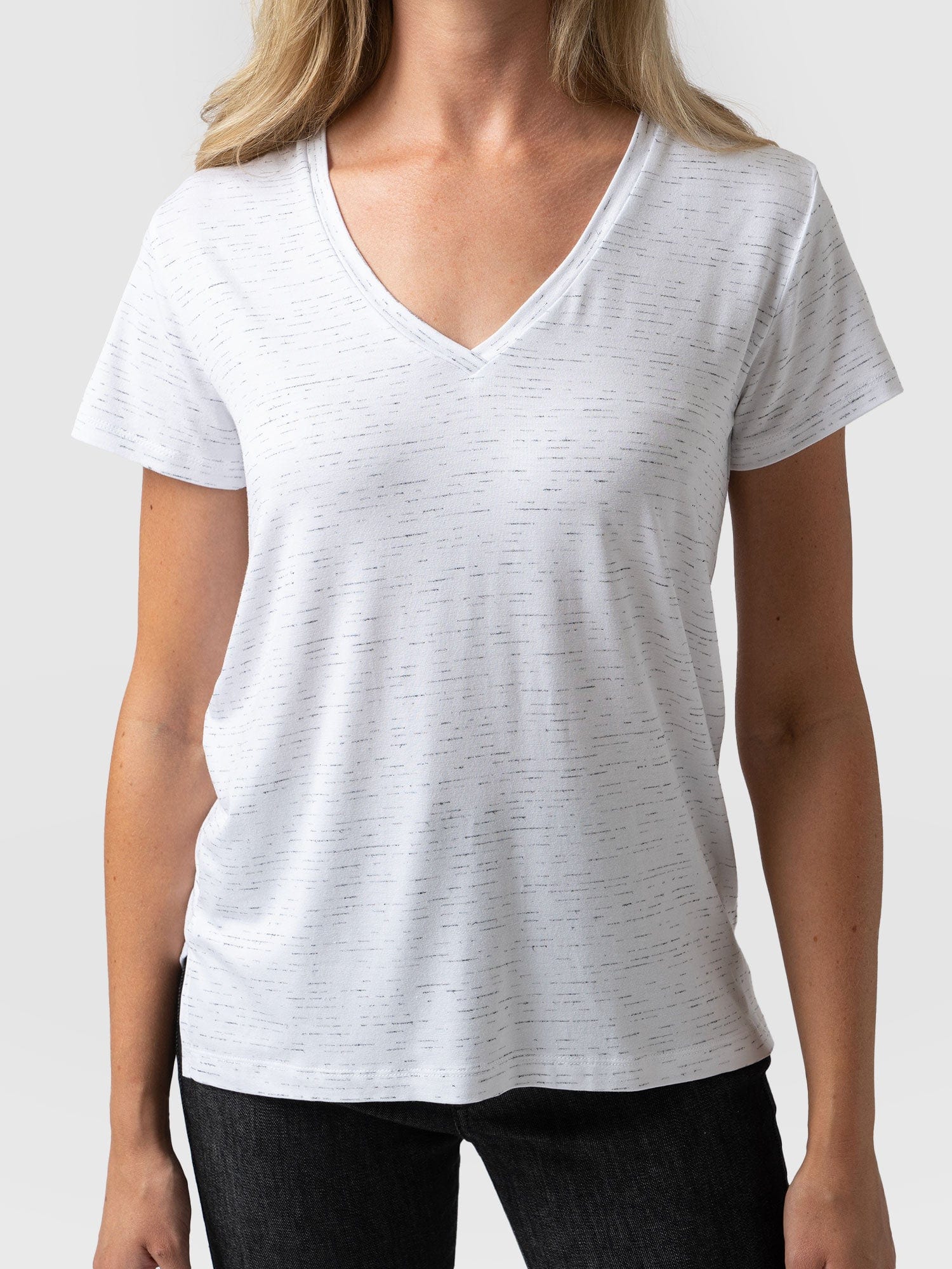 Apartment Tee White Fleck - Women's T-Shirts | Saint + Sofia® EU
